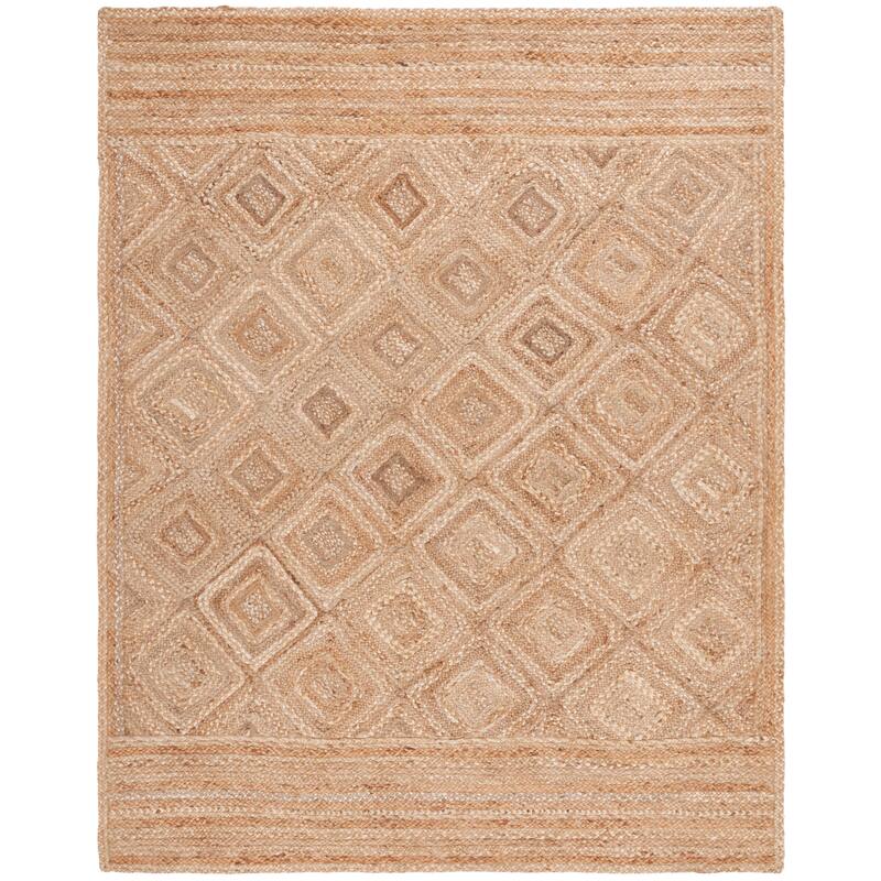 SAFAVIEH Handmade Natural Fiber Sinica Diamond Jute Rug