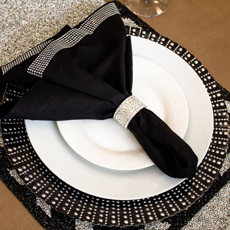 Sparkles Home Venezia Glass Charger Plate
