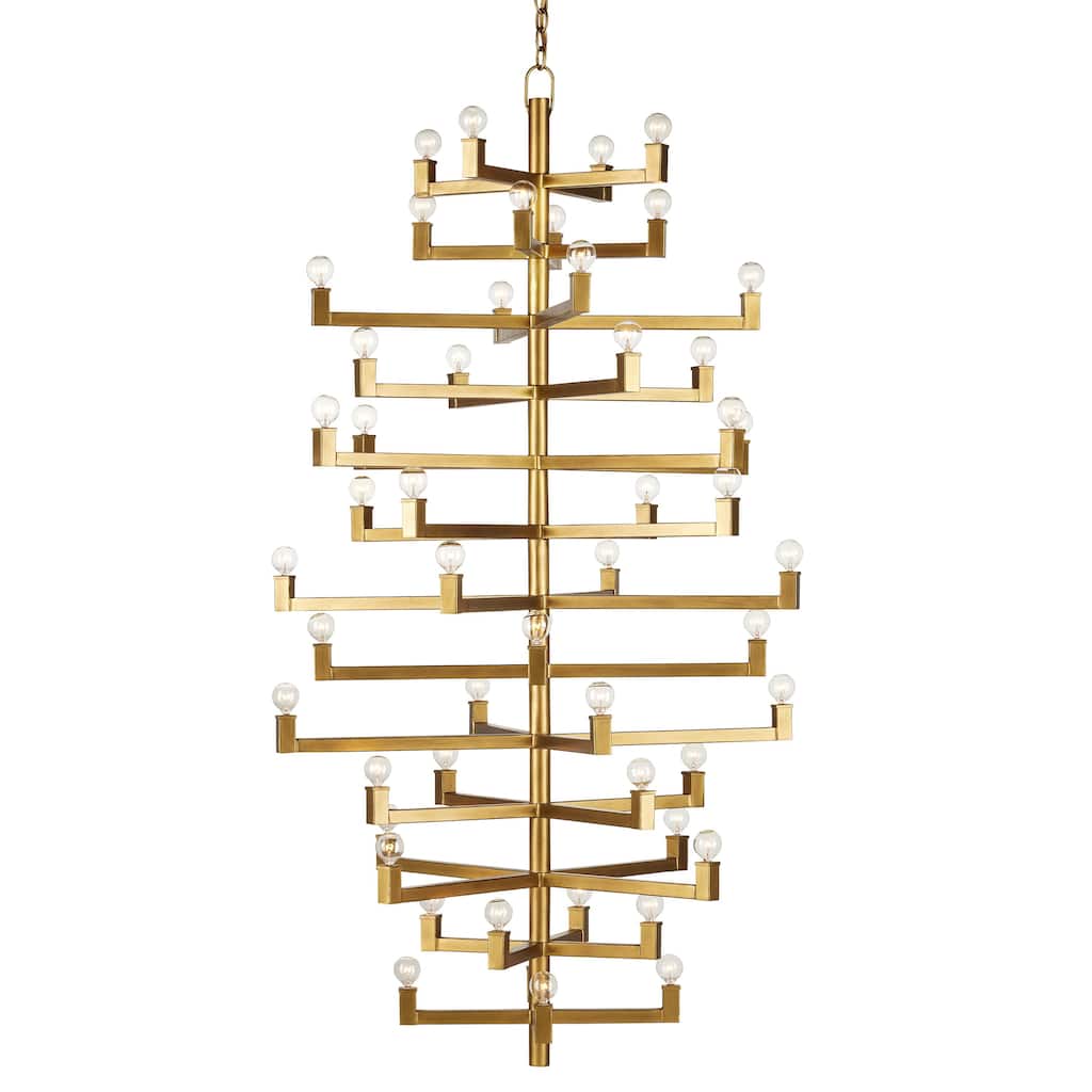 Currey & Company Andre Grande Chandelier - 71.75"h x 39.75"w x 39.75"d