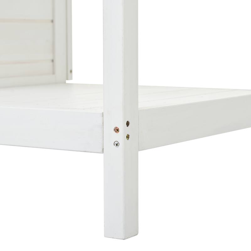 66" Outdoor Wooden Potting Bench Table, Garden Workstation