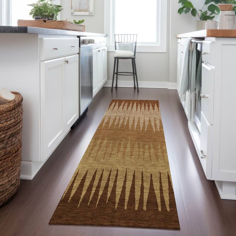 Machine Washable Indoor/ Outdoor Chantille Ombre Contemporary Rug