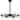 Winsland 6-Light Matte Black Chandelier