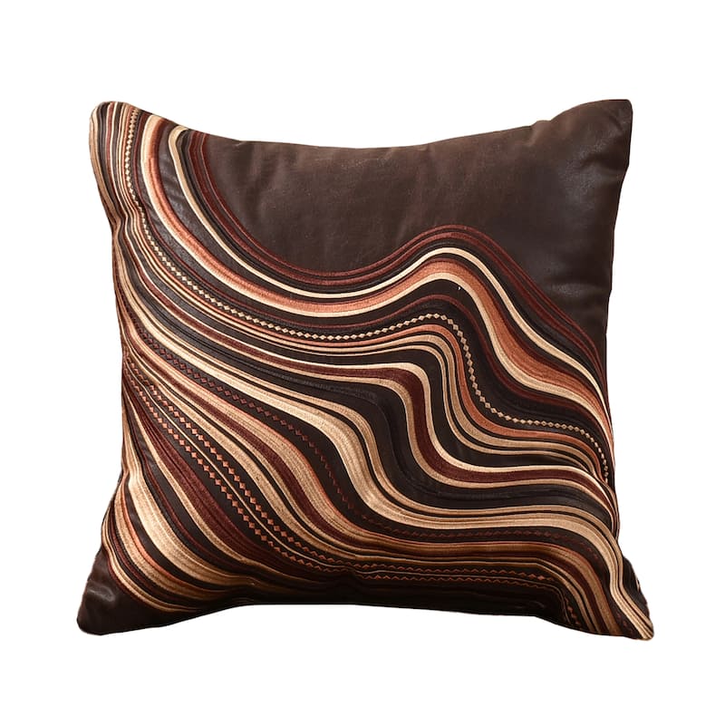 Sundance 18" Square Embellished Decorative Throw Pillow