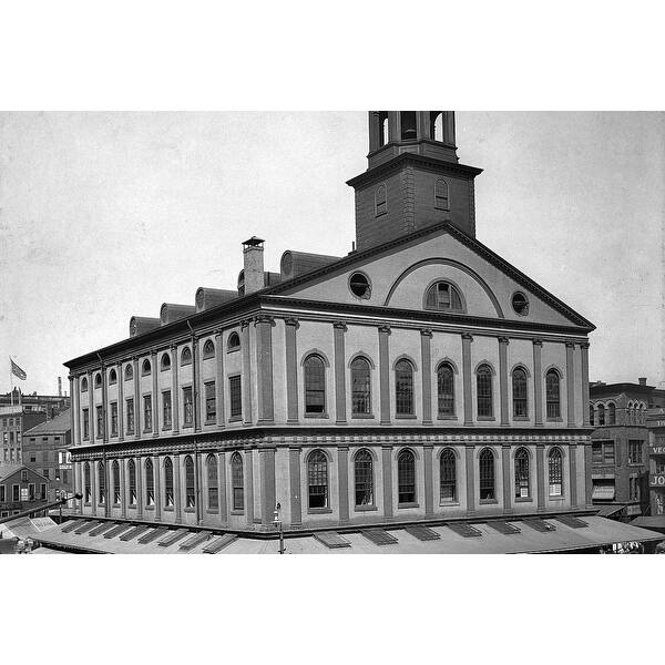 Faneuil Hall Black and White Gallery Wrapped Canvas Bed Bath & Beyond