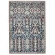 preview thumbnail 1 of 3, Teleza Machine Washable Trellis Dark Blue/ Clay Area Rug 2' 6" x 8' - Runner/Rectangle