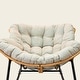 preview thumbnail 3 of 12, Outdoor Rattan Wicker Lounge Rocking Chair for Living Room