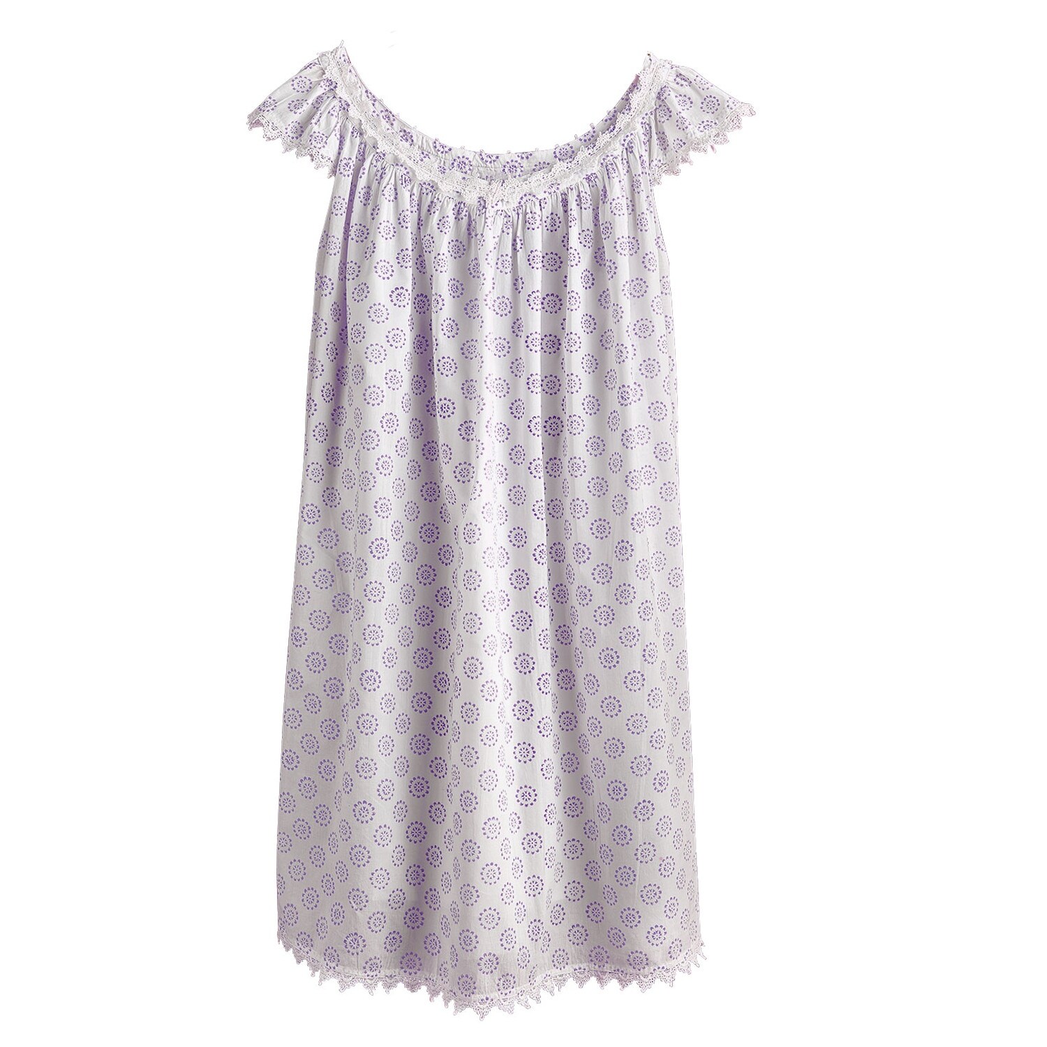 Shop Catalog Classics Women S Petite Pinwheels Night Gown Cotton