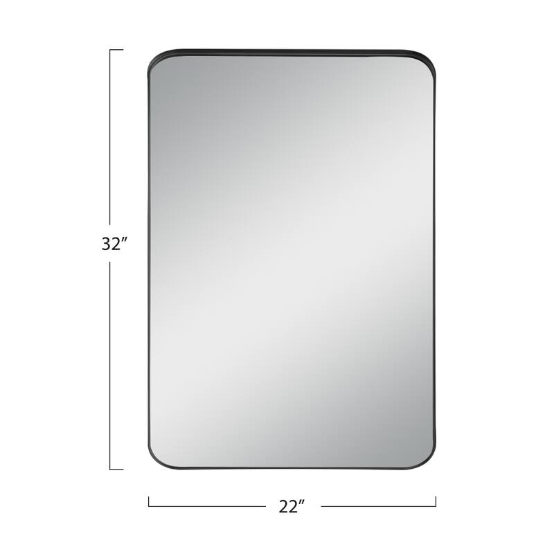 Modern Deep Frame Wall-Mounted Vanity Rectangle Mirror