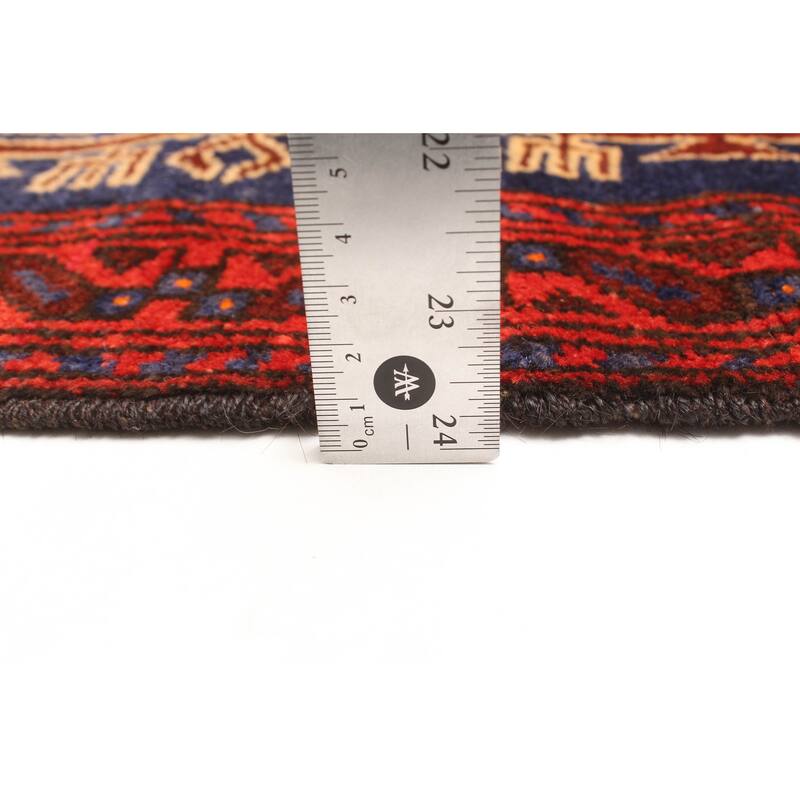 ECARPETGALLERY Hand-knotted Teimani Dark Navy Wool Rug - 2'6 x 4'0