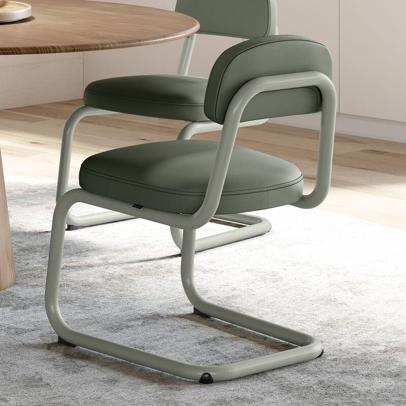 Amisco Flynn Upholstered Dining Chair with Metal Base