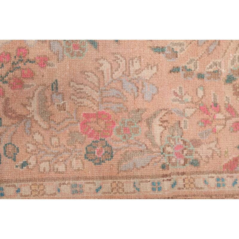 ECARPETGALLERY Hand-knotted Antalya Vintage Copper Wool Rug - 2'7 x 6'7