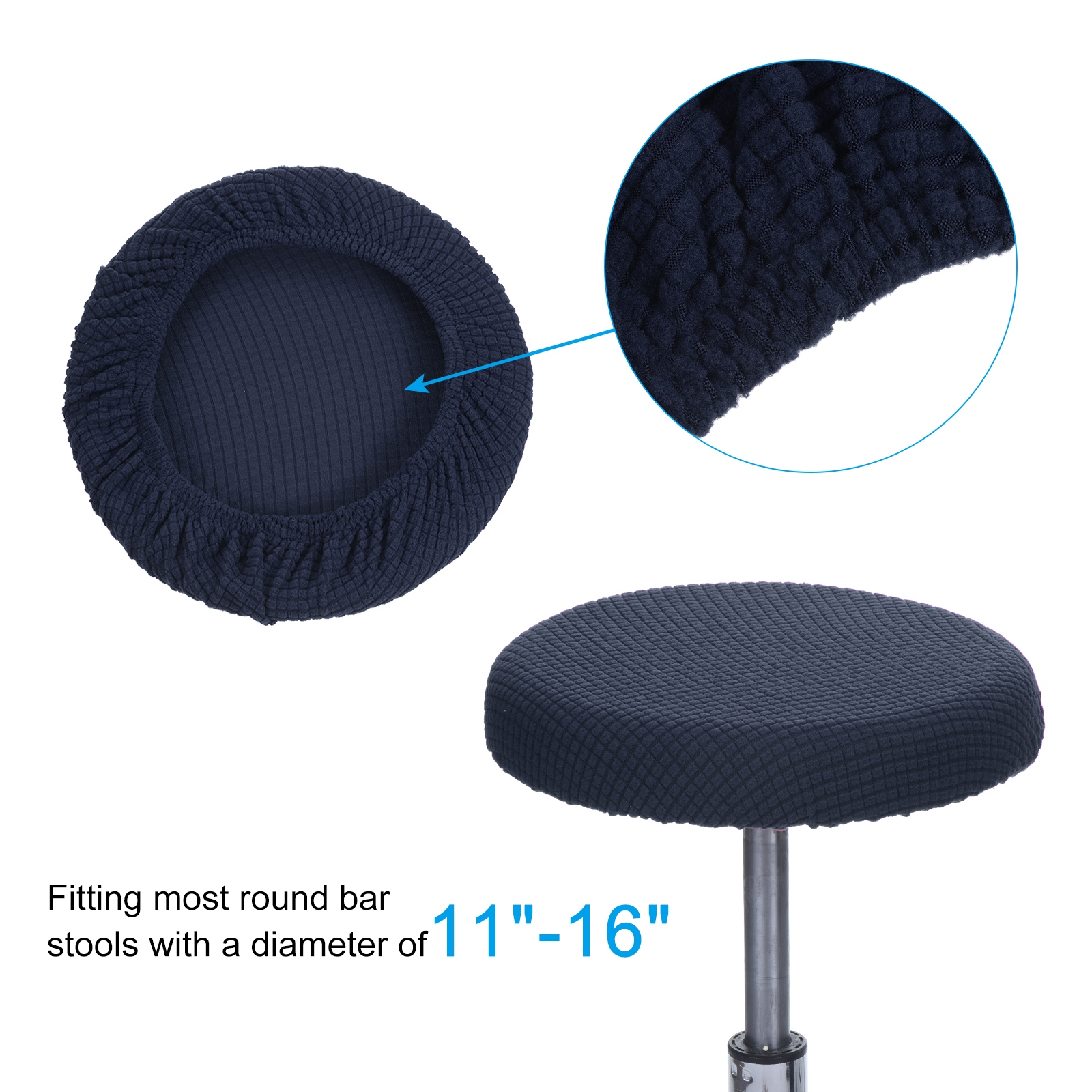 Fitted bar deals stool covers