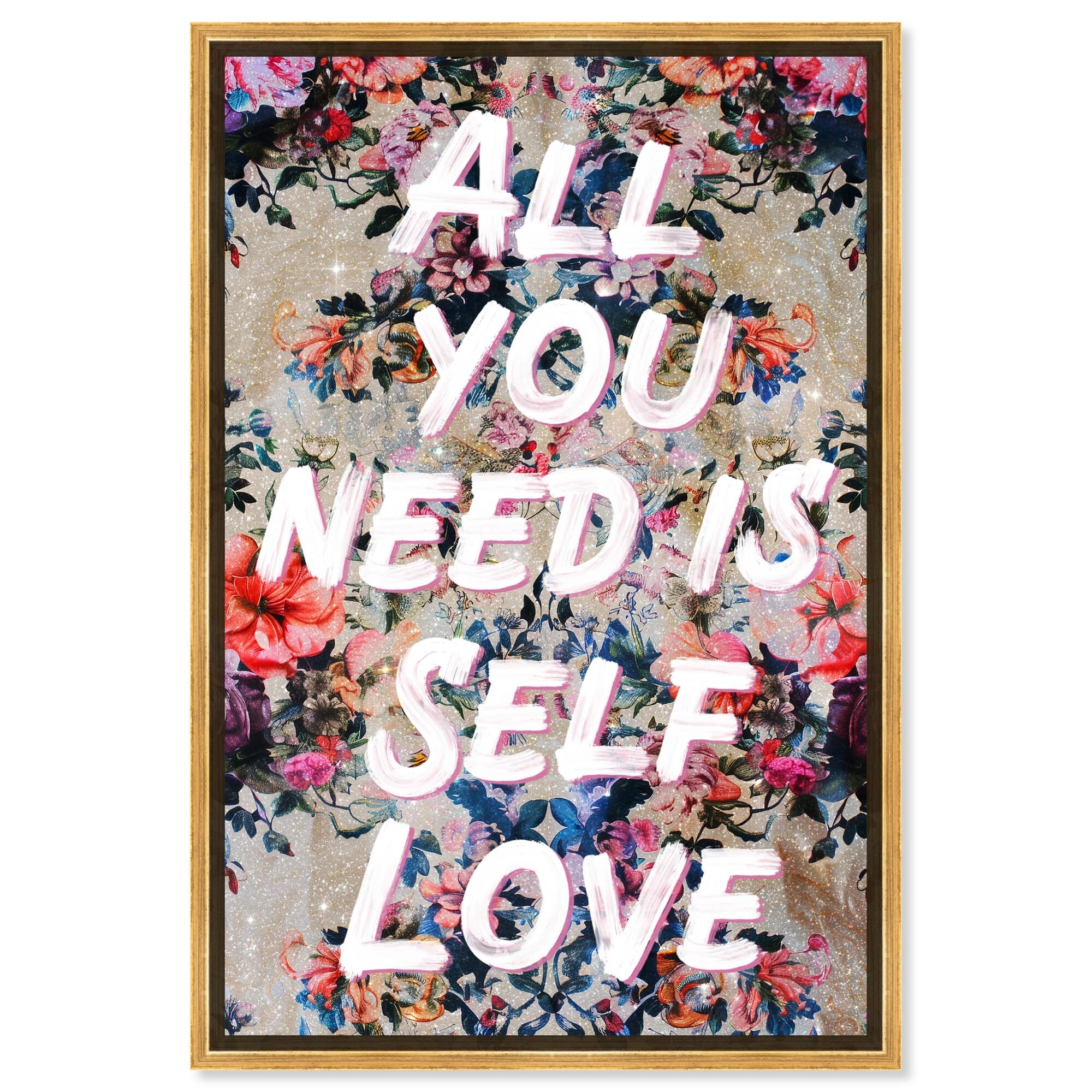 All You Need is Self Love Canvas Trend Pink Wall Art by Art Remedy