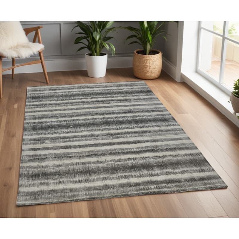 Widus Abstract Modern Woven Durable Area Rug By HomeRoots