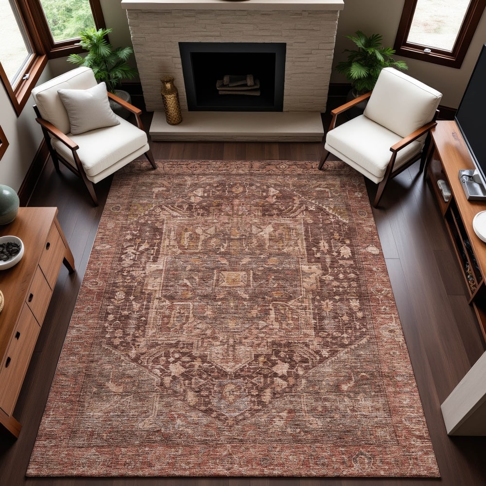 Premium Washable Super Soft Vintage Traditional Mayfield Rug