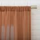 No. 918 Ladonna Crushed Texture Semi-Sheer Rod Pocket Curtain Panel, Single Panel