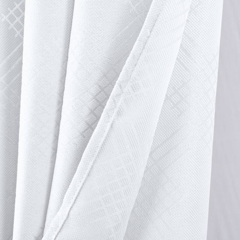 Celeste Shimmer Single Window Curtain - White