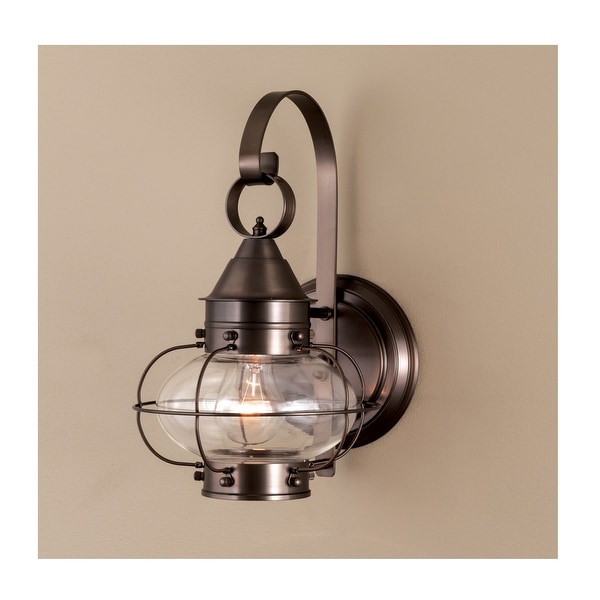 Norwell Lighting 1323 Cottage Onion Single Light 14 Tall Outdoor Wall Sconce With Clear Gl Shade Norwell Lighting 1323 Cottage Onion Single Light 14 Tall Outdoor Wall Sconce With Clear Gl Shade