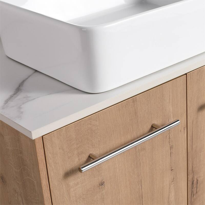 Bathroom Vanity With Sink In 24/30 Inch, Floating Bathroom Vanity With Soft Close Door