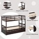 preview thumbnail 16 of 18, Costway Twin Over Twin Bunk Bed with Twin Trundle Solid Wood Frame - See Details