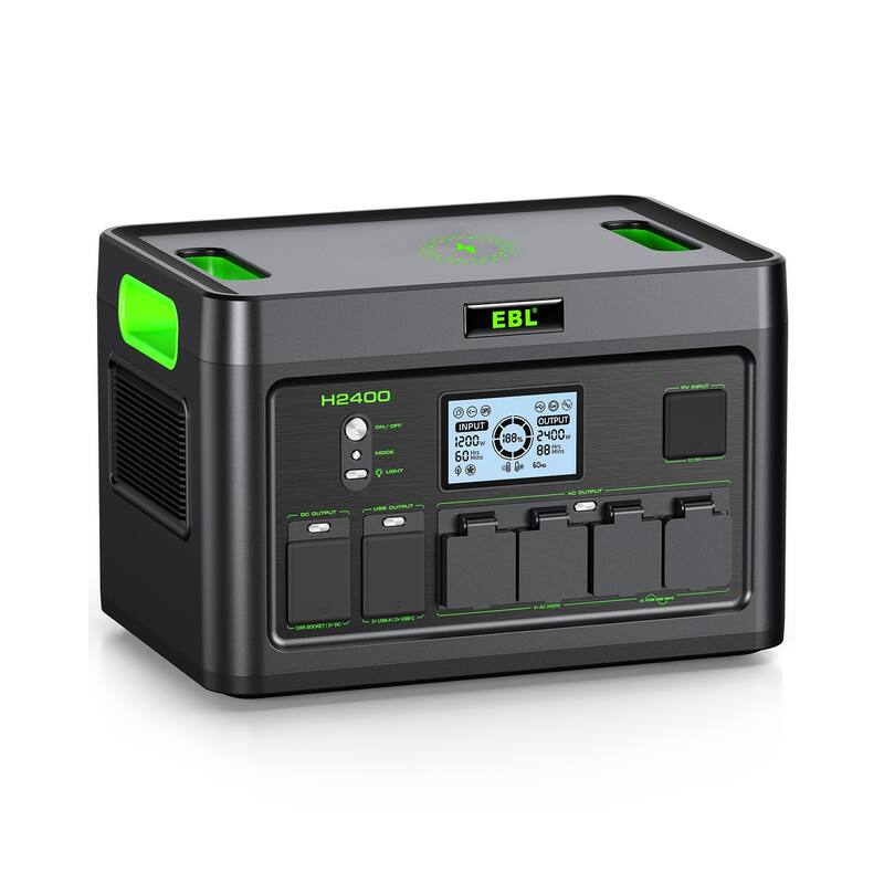 EBL Portable Power Station Voyager 2400W - Black