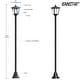 preview thumbnail 1 of 5, Kanstar 70'' LED Adjustable Solar Powered Vintage Street Lamp Post Light for Outdoor Lanscape Pathway Street Patio Garden Yard