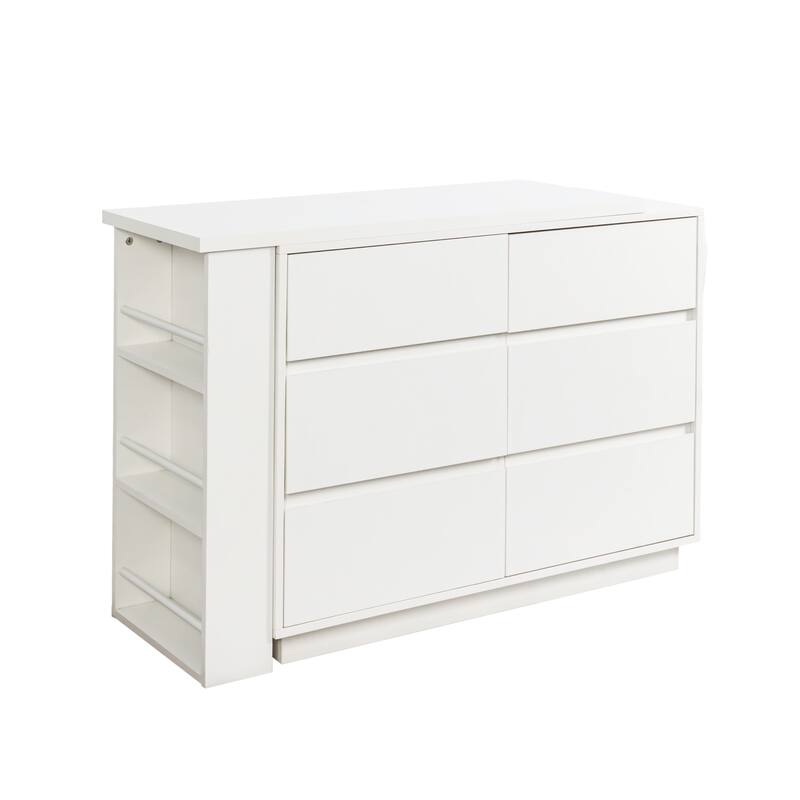 L Shaped Computer Desk with Drawers, Modern Corner Desk with Reversible Storage Cabinet, Long Study Writing Desk Workstation