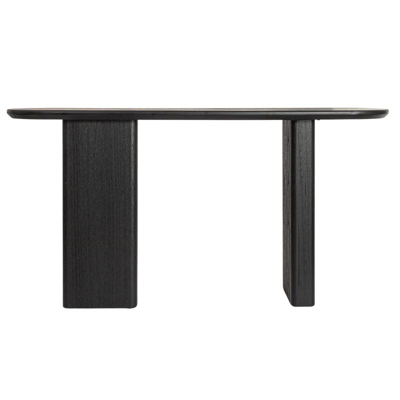 Asymmetrical Firwood and Sycamore Wood Console Table