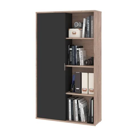 Bestar Aquarius Bookcase with Sliding Door
