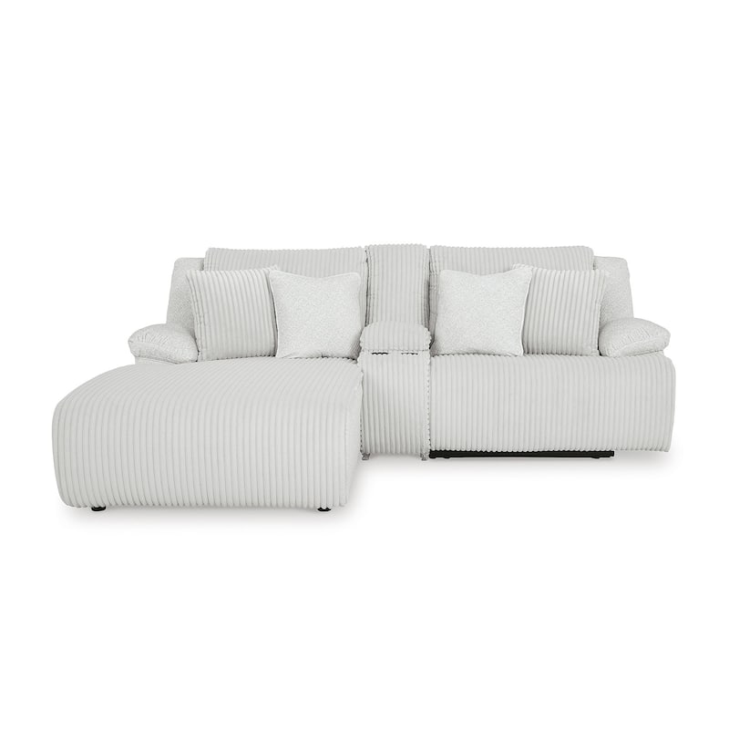 Signature Design by Ashley Top Tier 3-Piece Reclining Sectional with Chaise - 105"W x 74"D x 41"H