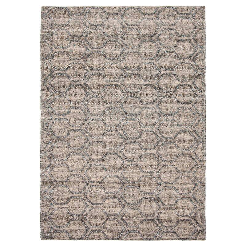ECARPETGALLERY Braid weave Sienna Dark Grey Wool Rug - 5'2 x 7'7 - Grey - 5'2 x 7'7