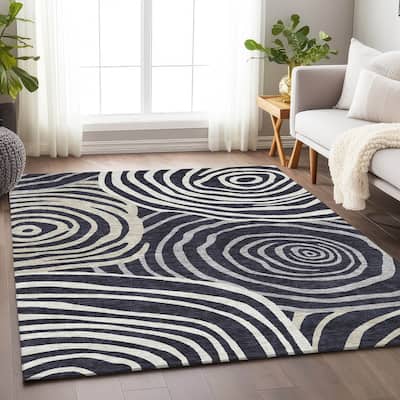 Premium Washable Super Soft Modern Mesmerize Mayfield Rug