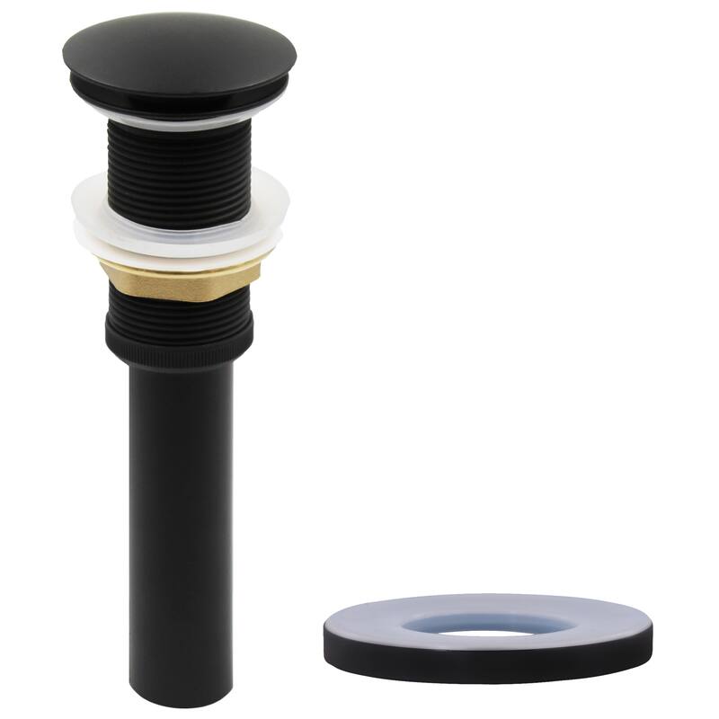 Novatto GF-001MB-S-PUD FALLS Single Lever Waterfall Vessel Faucet Drain Set, Black/ Smoke Glass