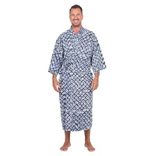 Spa Robe Batik Novica Handmade Late Morning Batik Rayon Robe - Bed Bath & Beyond ...