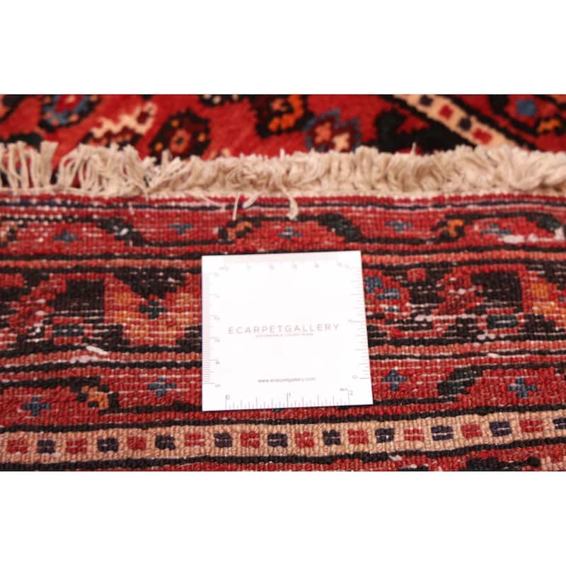 ECARPETGALLERY Hand-knotted Andelz Red Wool Rug - 3'0 x 11'7