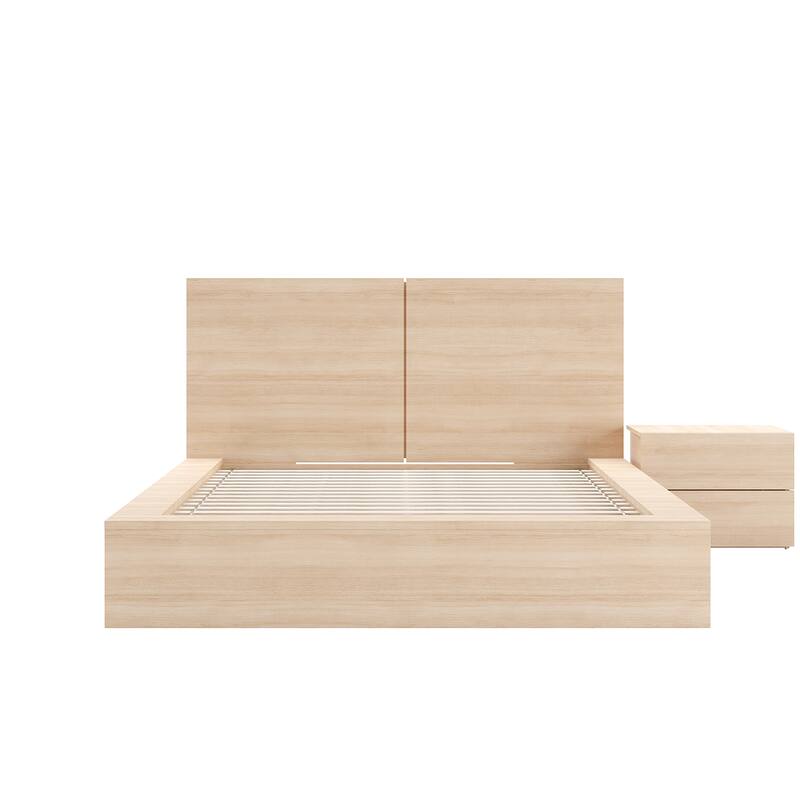 James 3-Piece Bedroom Set with Bed, Headboard, and Nightstand
