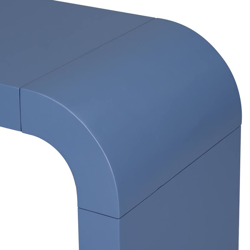 Minimalist Acacia Vneer Entryway Table with Two Legs