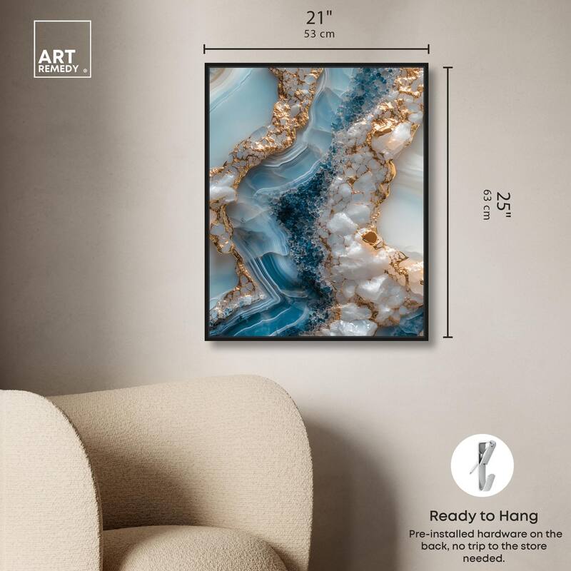 Lapis River Canvas by Art Remedy