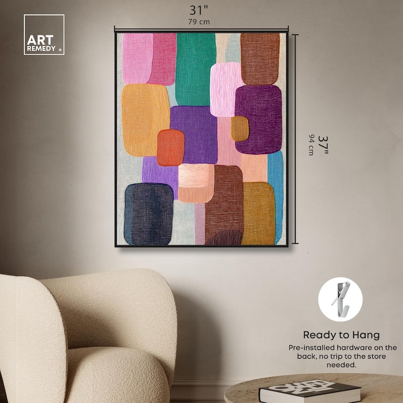 Color Block Cadence I Canvas by Art Remedy