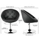 preview thumbnail 2 of 8, Costway 1PC Accent Chair Adjustable Modern Swivel Round Tufted Back