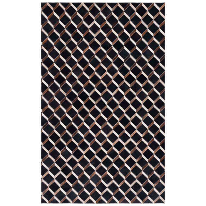 SAFAVIEH Handmade Studio Leather Nikia Mid-Century Modern Rug