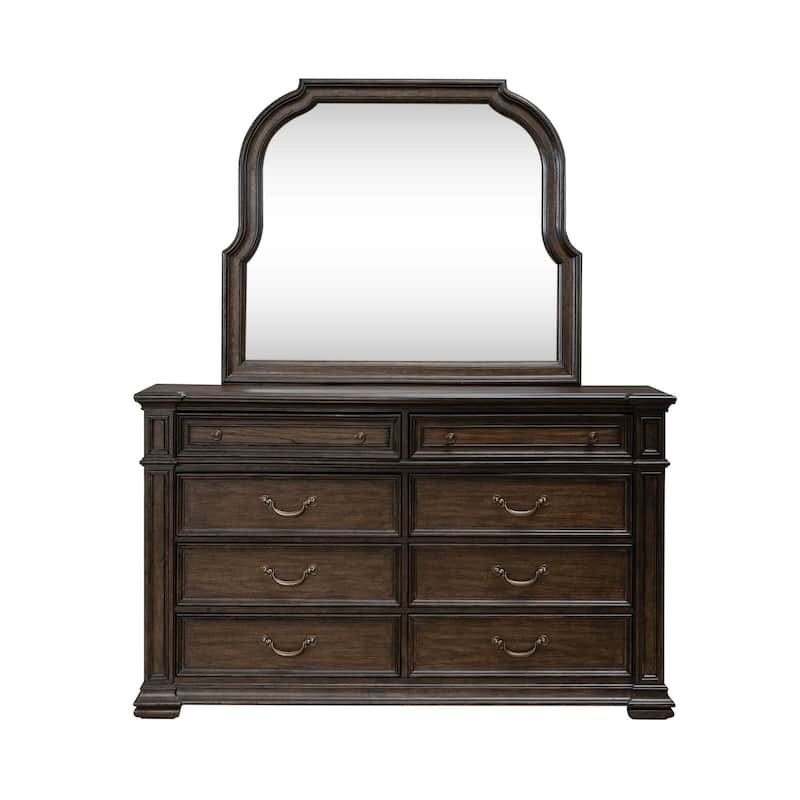Liberty Furniture Provence Park Shelter Bed, Dresser & Mirror, Chest, Night Stand - King or Queen