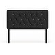 preview thumbnail 14 of 23, Huntress I Crocodile Glam Faux Leather Button Tufted Headboard by Furniture of America