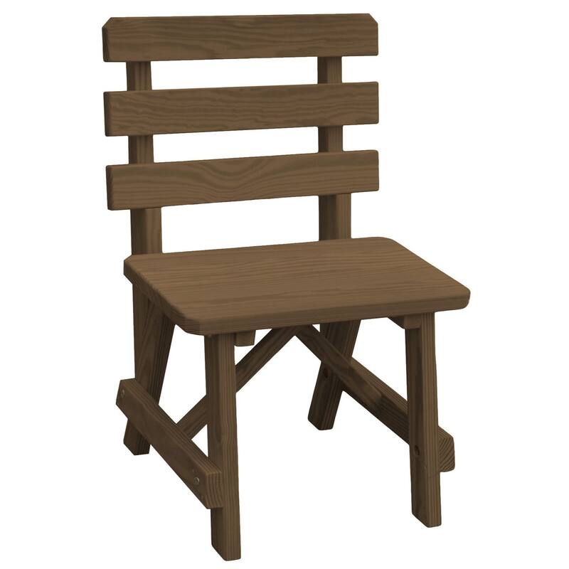 Pine 2' Traditional Backed Bench