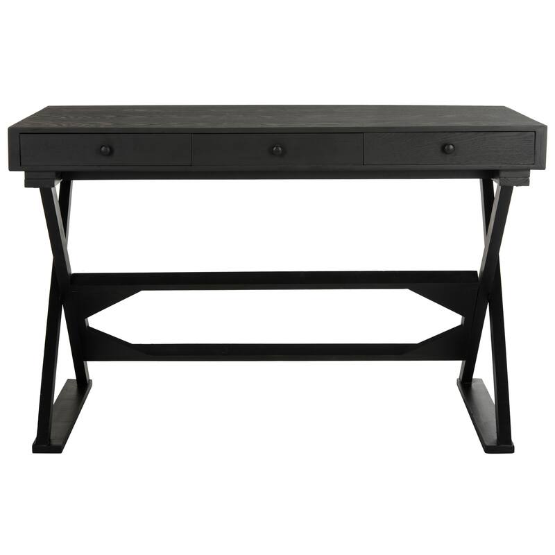 SAFAVIEH Leone Weathered Desk - Weathered Black