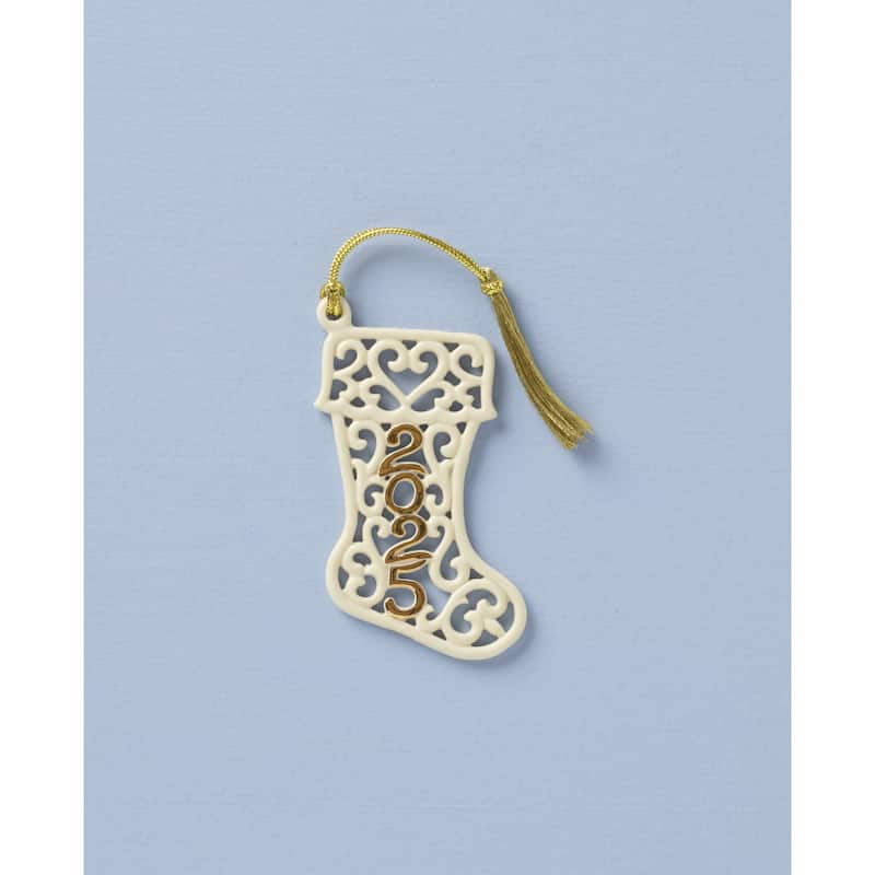 Lenox 2025 A Year to Remember Stocking Ornament