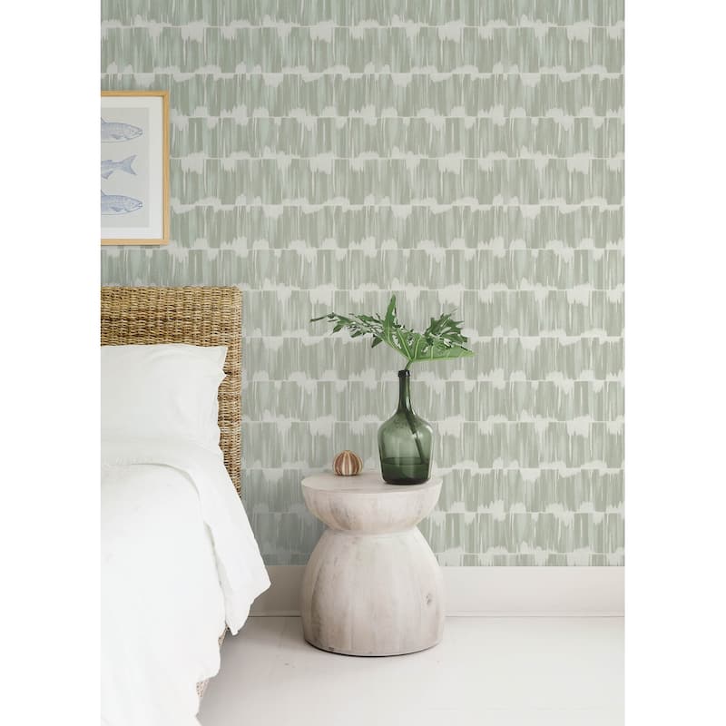 A-Street Prints Serendipity Seafoam Shibori Wallpaper