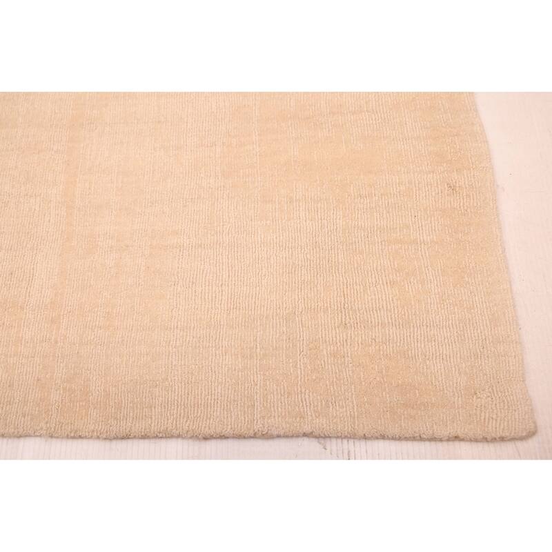 ECARPETGALLERY Hand Loomed Kashkuli Gabbeh Ivory Wool Rug - 9'11 x 13'0