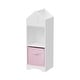 preview thumbnail 4 of 16, Dollhouse Style 2-Tier Display Cabinet with Collapsible Fabric Drawer