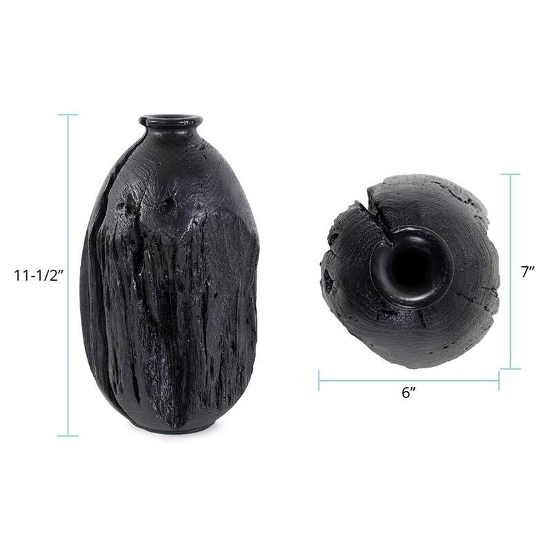 Haru Tall Vase in Black